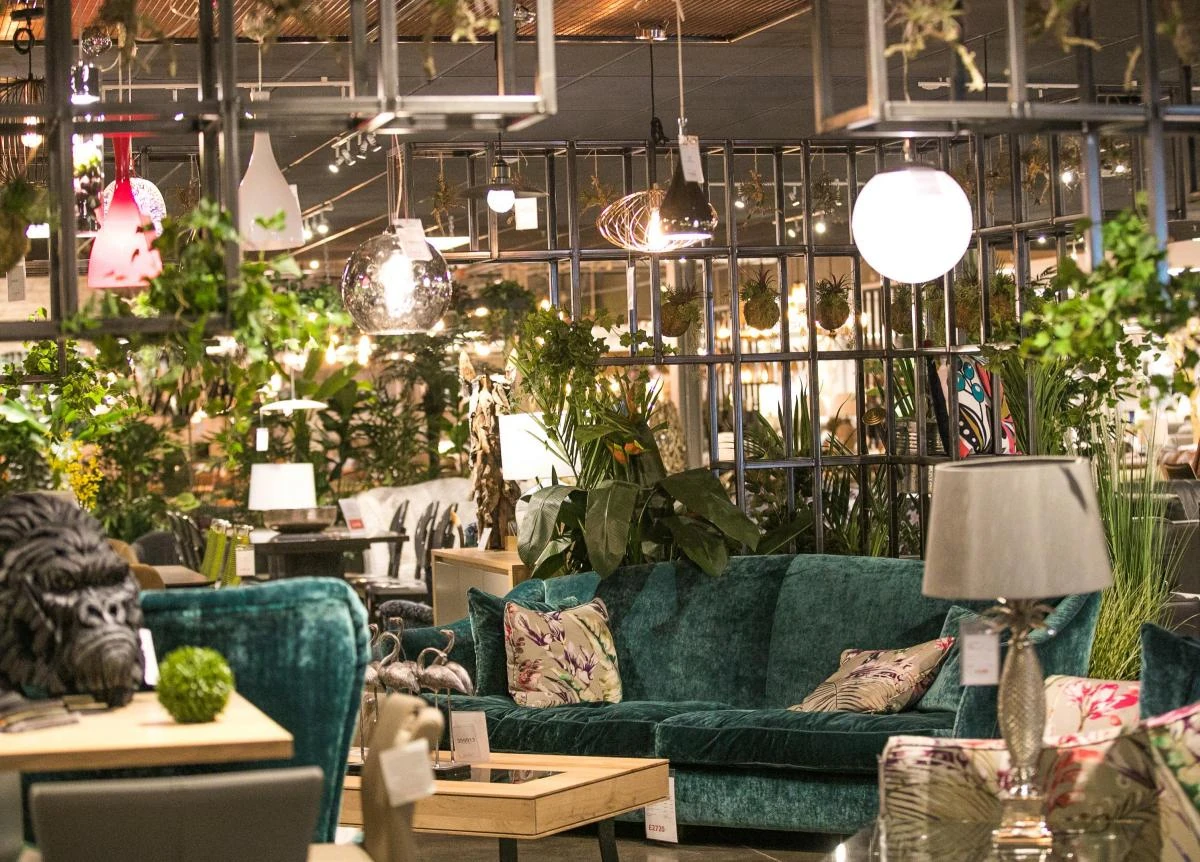 Inside Stollers Furniture showroom