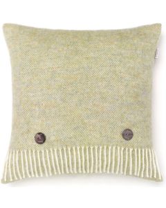 Shetland Herringbone Cushion | Light Sage