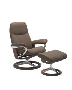 Stressless Consul Small Chair & Stool | Batick Leather