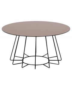Casia Coffee Table | Mirror Bronze & Black
