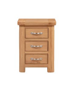 Oxford 3 Drawer Bedside Cabinet | Oak
