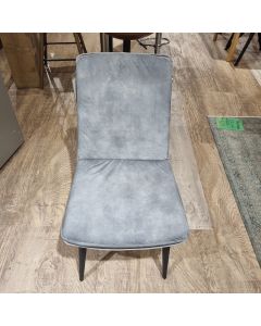James Dining Chair in Grey Velvet