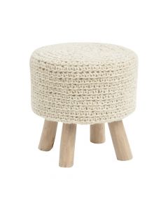 Nomad Natural Knitted Stool
