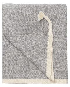 Astrid Reverse Knitted Throw | Mud