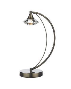 där Luther 1 Light Table Lamp | Antique Brass