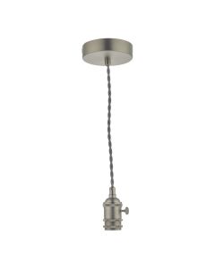 där Accessory 1 Light Suspension Antique Chrome With Grey Cable