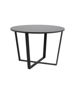 Wells Round Dining Table | Black
