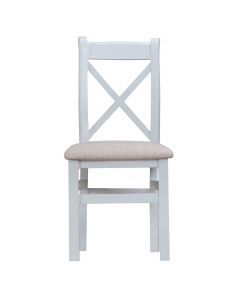 Chantelle Cross Back Chair | Fabric Seat