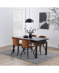 Corinthia 120cm Extending Dining Table & 4 Julian Chairs