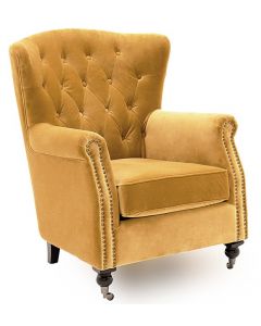 Barclay Wing Chair | Mustard
