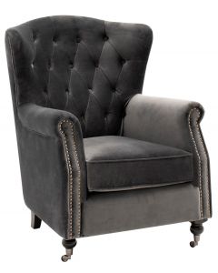 Barclay Wing Chair | Grey
