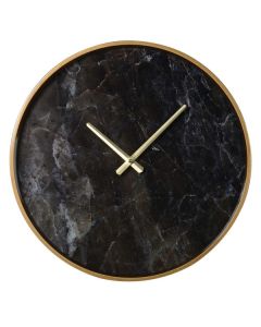 Black Marble Effect Clock