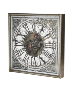 Square Cogs Wall Clock