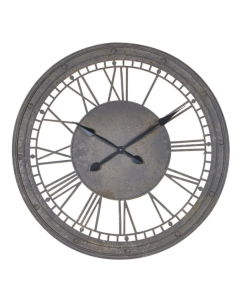 Metal Roman Numerals Wall Clock