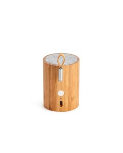 Gingko Drum Light Bluetooth Speaker | Natural Bamboo Wood