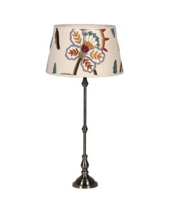 Slim Lamp with Embroidered Shade