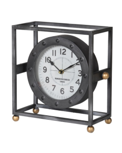 Metal Frame Mantle Clock