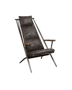 Huntingdon Studio Chair | Grey Leather