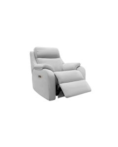 Kingsbury Electric Recliner Armchair with USB | Fabric