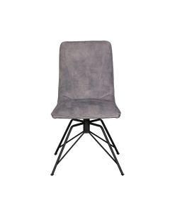 Todd Dining Chair | Grey Velvet