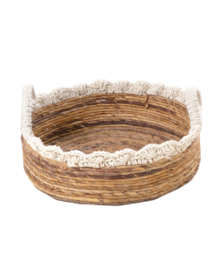 Low White Rimmed Basket