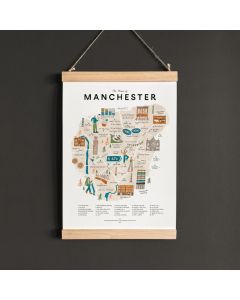 Music of Manchester Illustrated Map