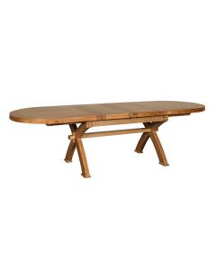 Coniston Oval X Leg Extending Dining Table | Oak