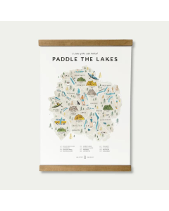 Paddle the Lakes A3 Map