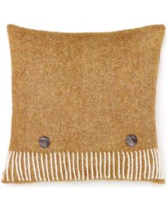 Shetland Herringbone Cushion | Gold
