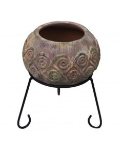 Large Aestrel Fire Bowl | Celtic Theme with Stand