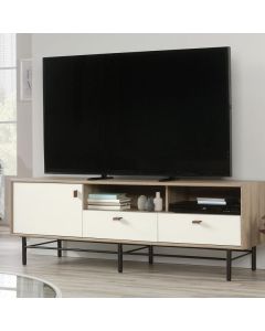 Stratford Leather Handled TV Stand / Credenza